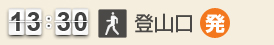 13：30 上野道登山口(発)