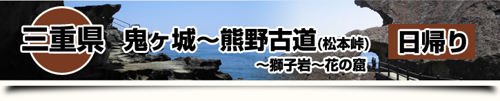 三重県-鬼ヶ城～熊野古道(松本峠) 日帰り