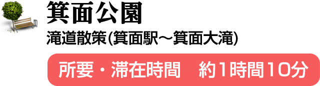 箕面公園 滝道散策(箕面駅～箕面大滝)