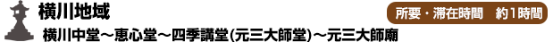 横川地域(横川中堂～恵心堂～四季講堂(元三大師堂)～元三大師廟）