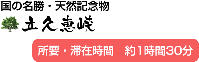 立久恵峡 国の名勝・天然記念物